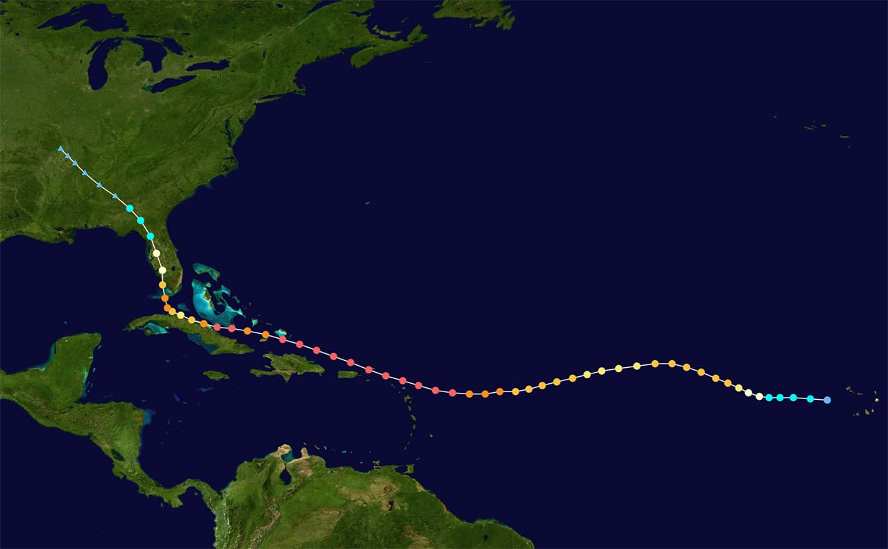 Hurricane Irma 2017 Storm Track