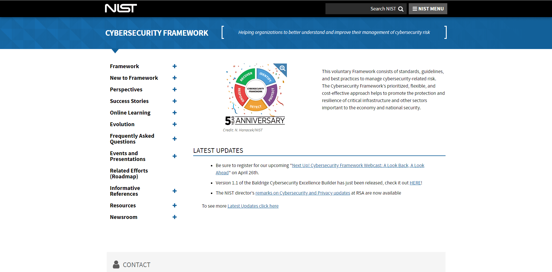 NIST CSF Homepage