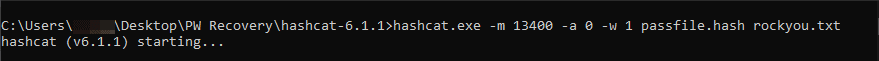 Start Hashcat